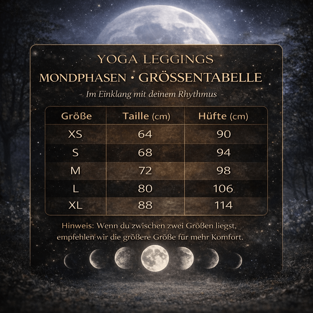 Yoga - Leggings mit Mondphasen an den Seiten - YogaStylz