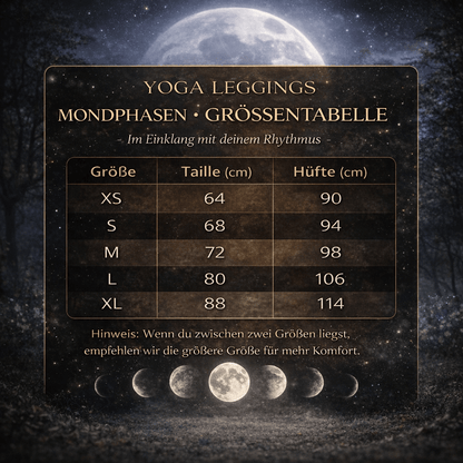 Yoga - Leggings mit Mondphasen an den Seiten - YogaStylz