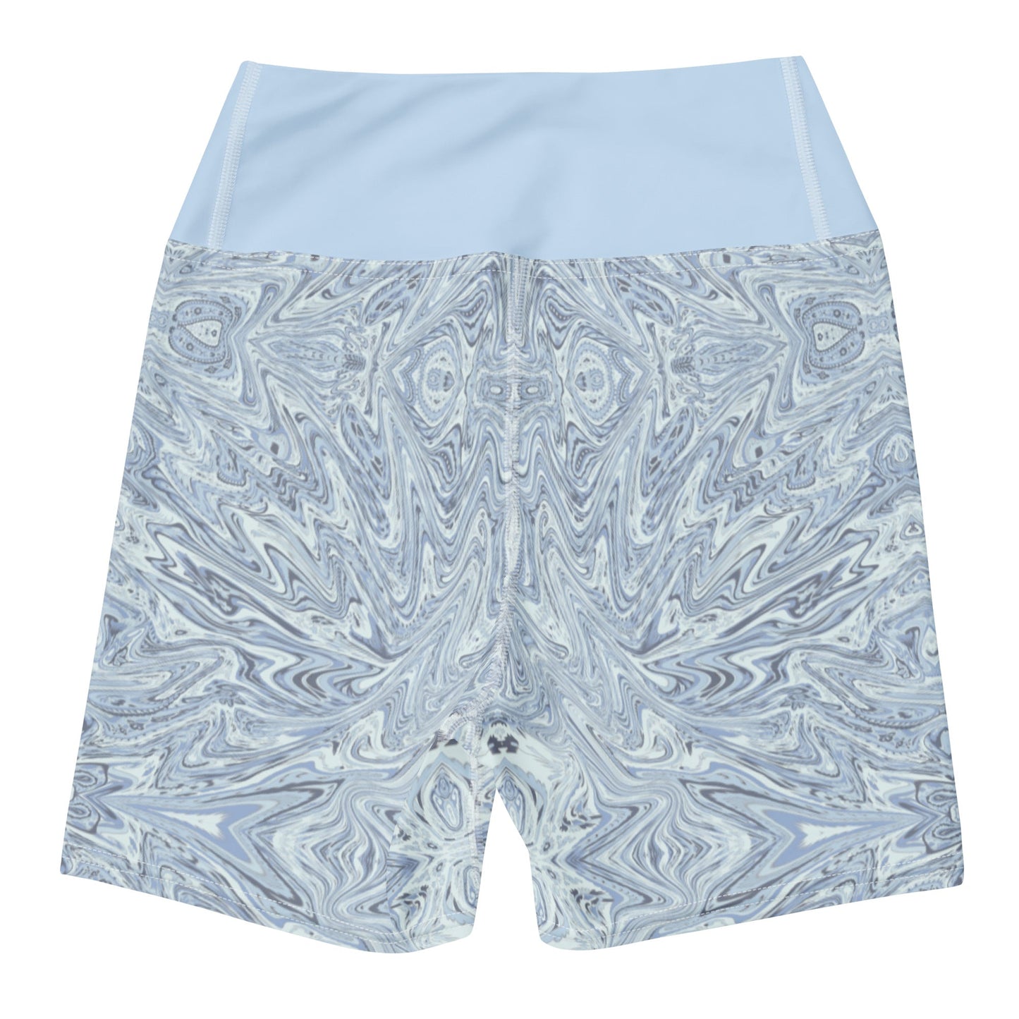 Yoga - Shorts Hellblau Abstrakt - YogaStylz