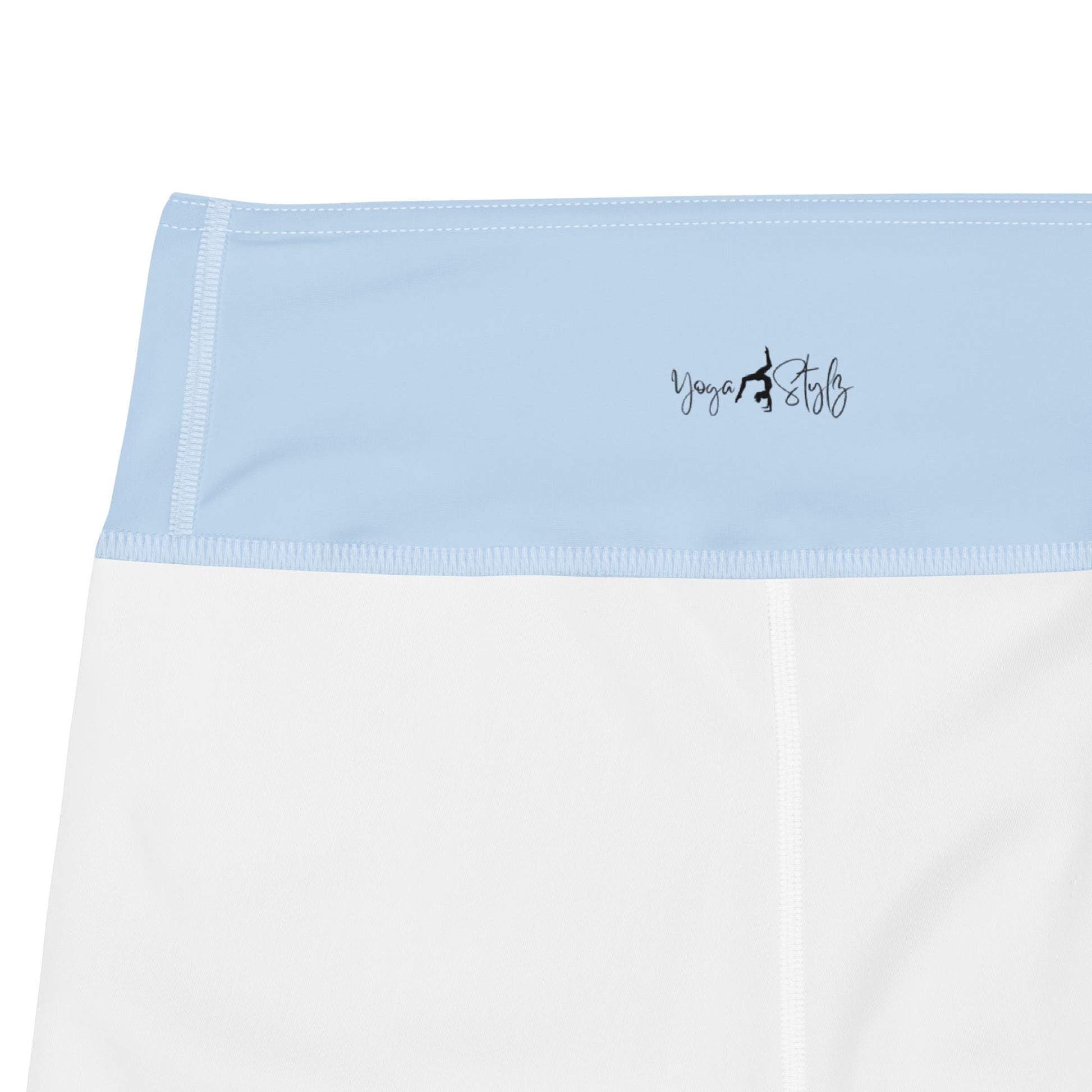 Yoga - Shorts Hellblau Abstrakt - YogaStylz
