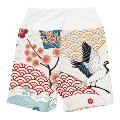 Yoga - Shorts mit abstraktem Muster - YogaStylz