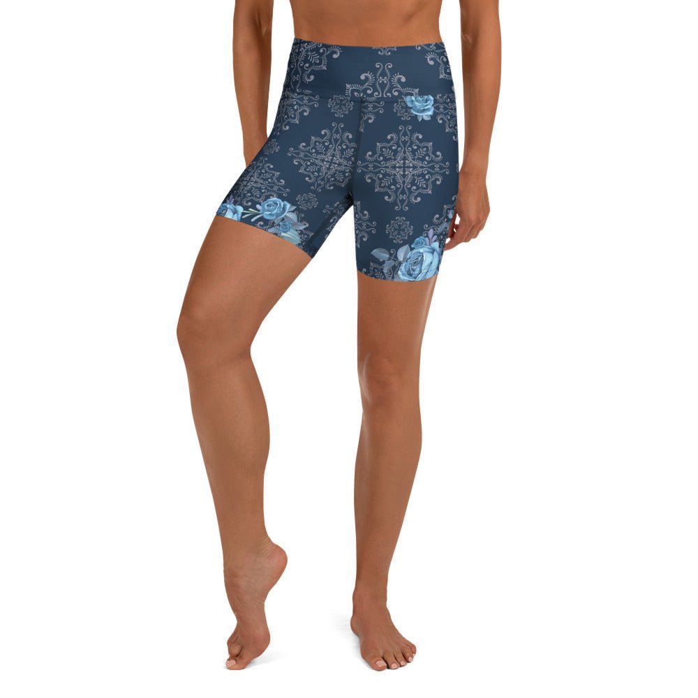 Yoga - Shorts mit Blumenmuster - YogaStylz