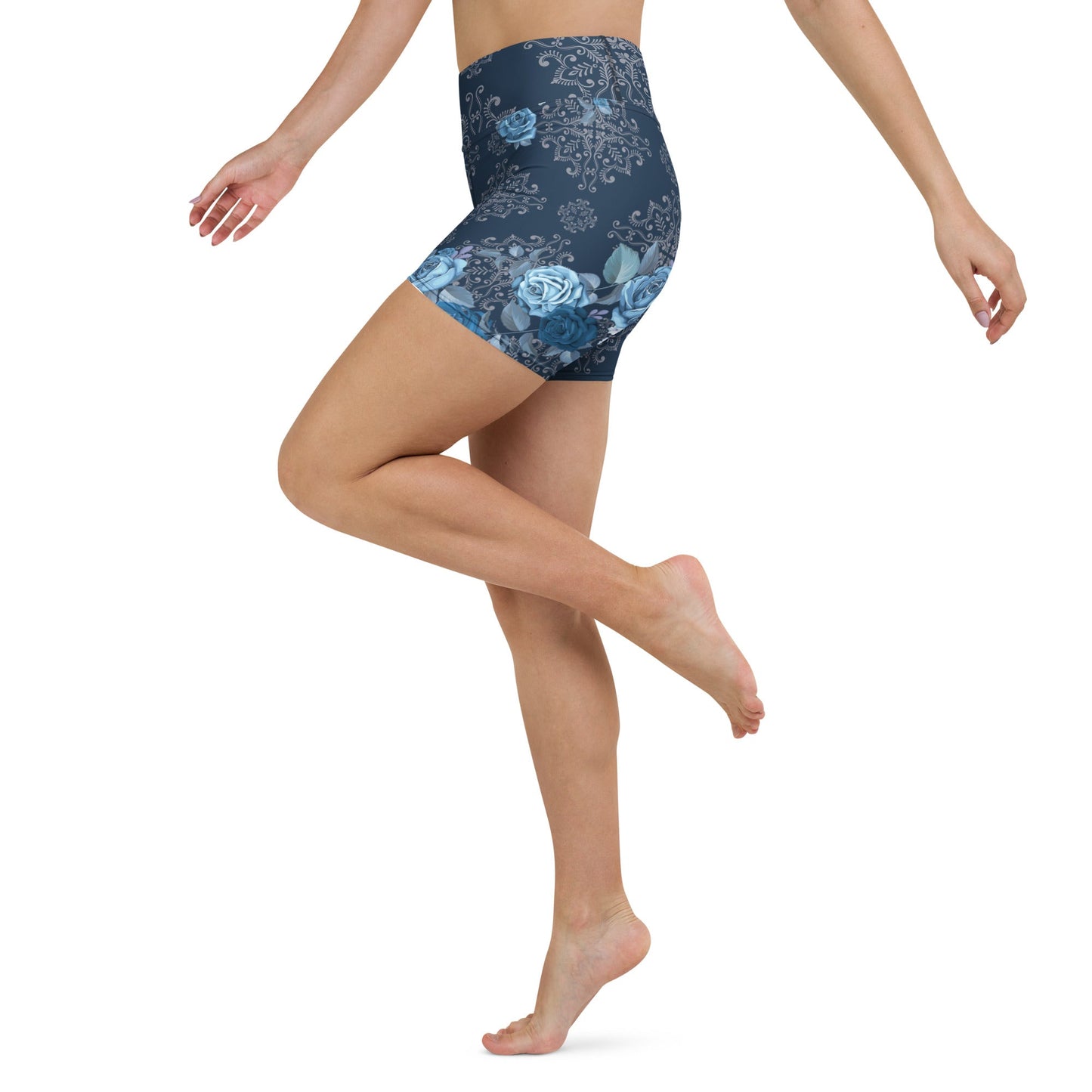 Yoga - Shorts mit Blumenmuster - YogaStylz