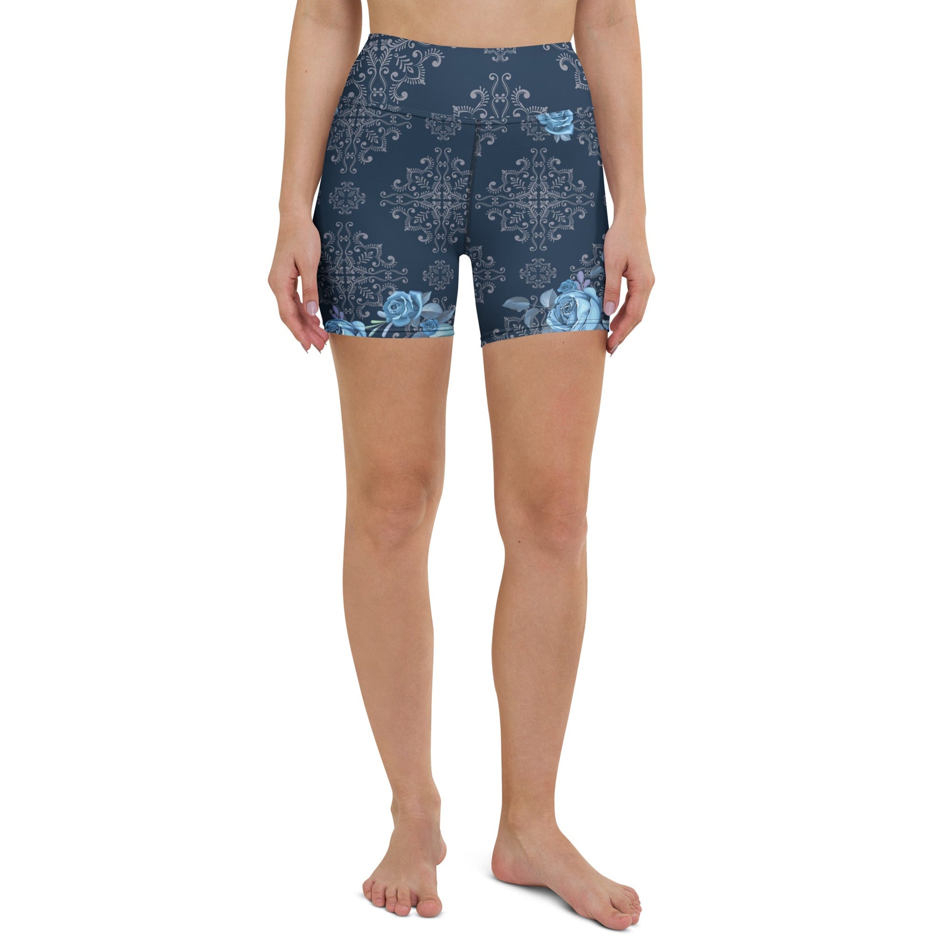 Yoga - Shorts mit Blumenmuster - YogaStylz