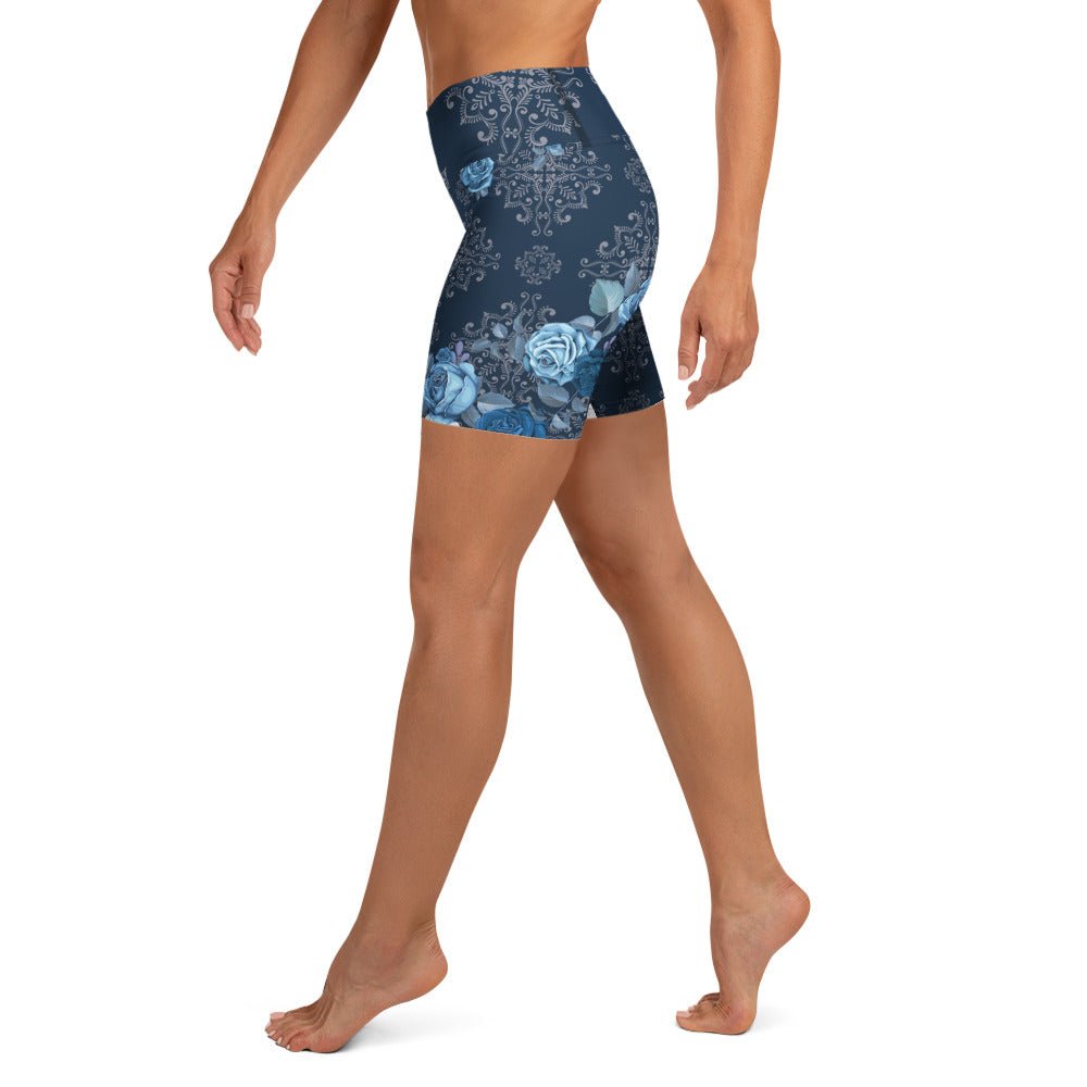 Yoga - Shorts mit Blumenmuster - YogaStylz