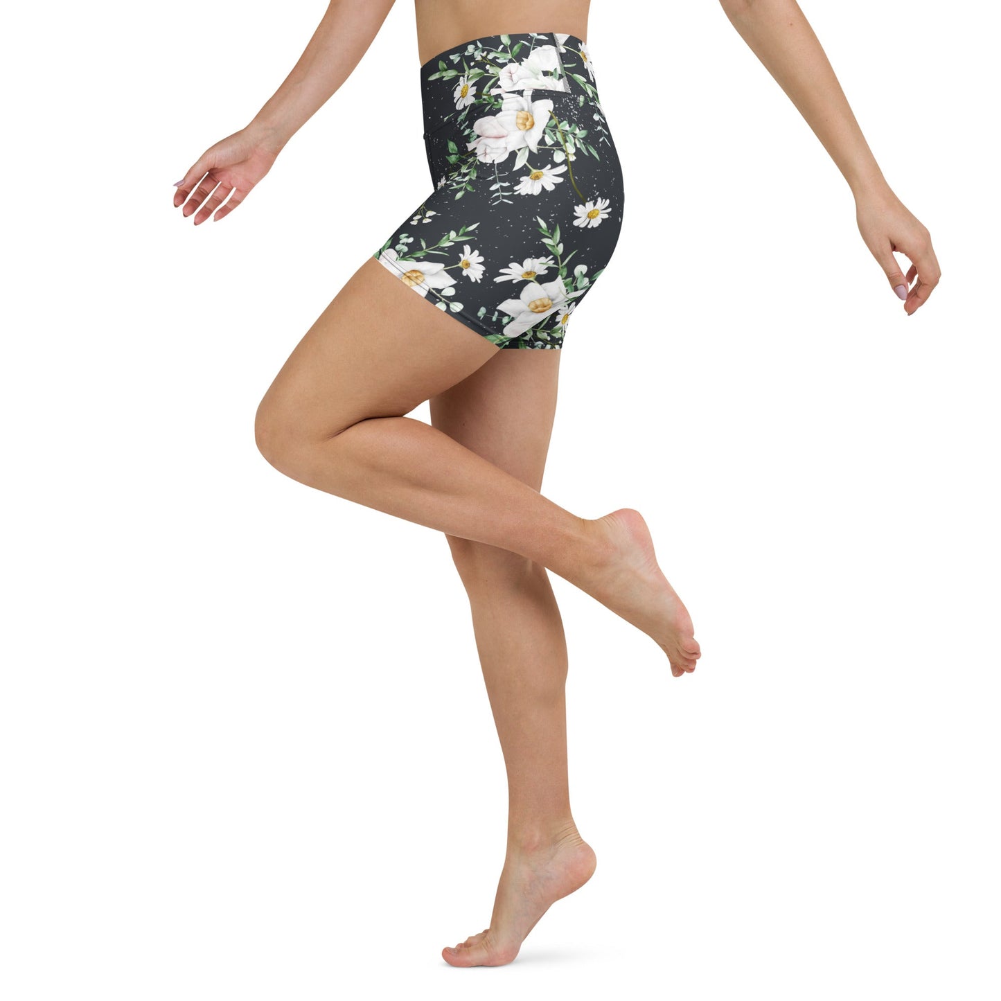 Yoga - Shorts mit Floralem Muster - YogaStylz