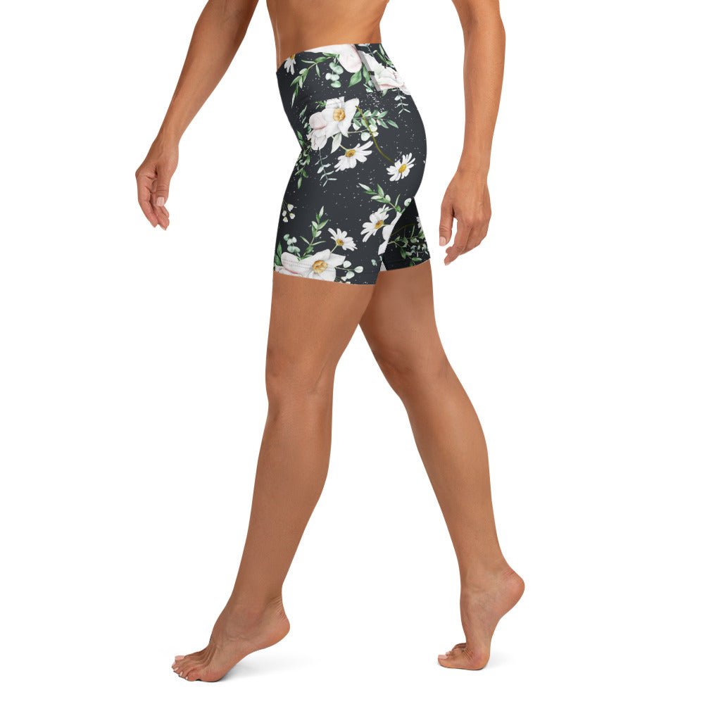 Yoga - Shorts mit Floralem Muster - YogaStylz