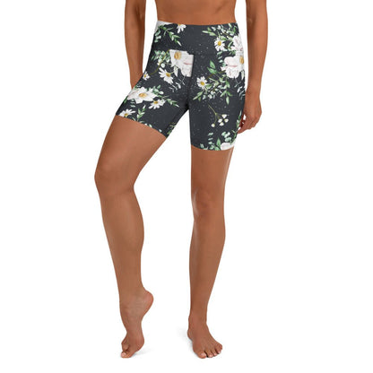 Yoga - Shorts mit Floralem Muster - YogaStylz