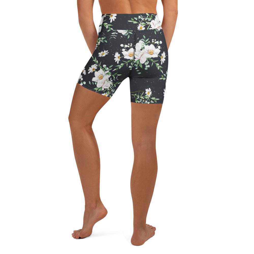 Yoga - Shorts mit Floralem Muster - YogaStylz
