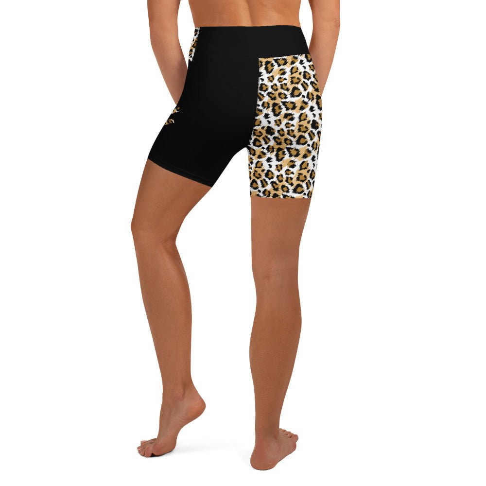 Yoga - Shorts mit Leoparden Print - YogaStylz