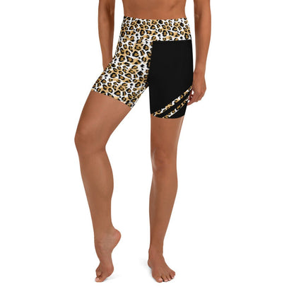 Yoga - Shorts mit Leoparden Print - YogaStylz