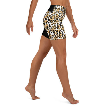 Yoga - Shorts mit Leoparden Print - YogaStylz