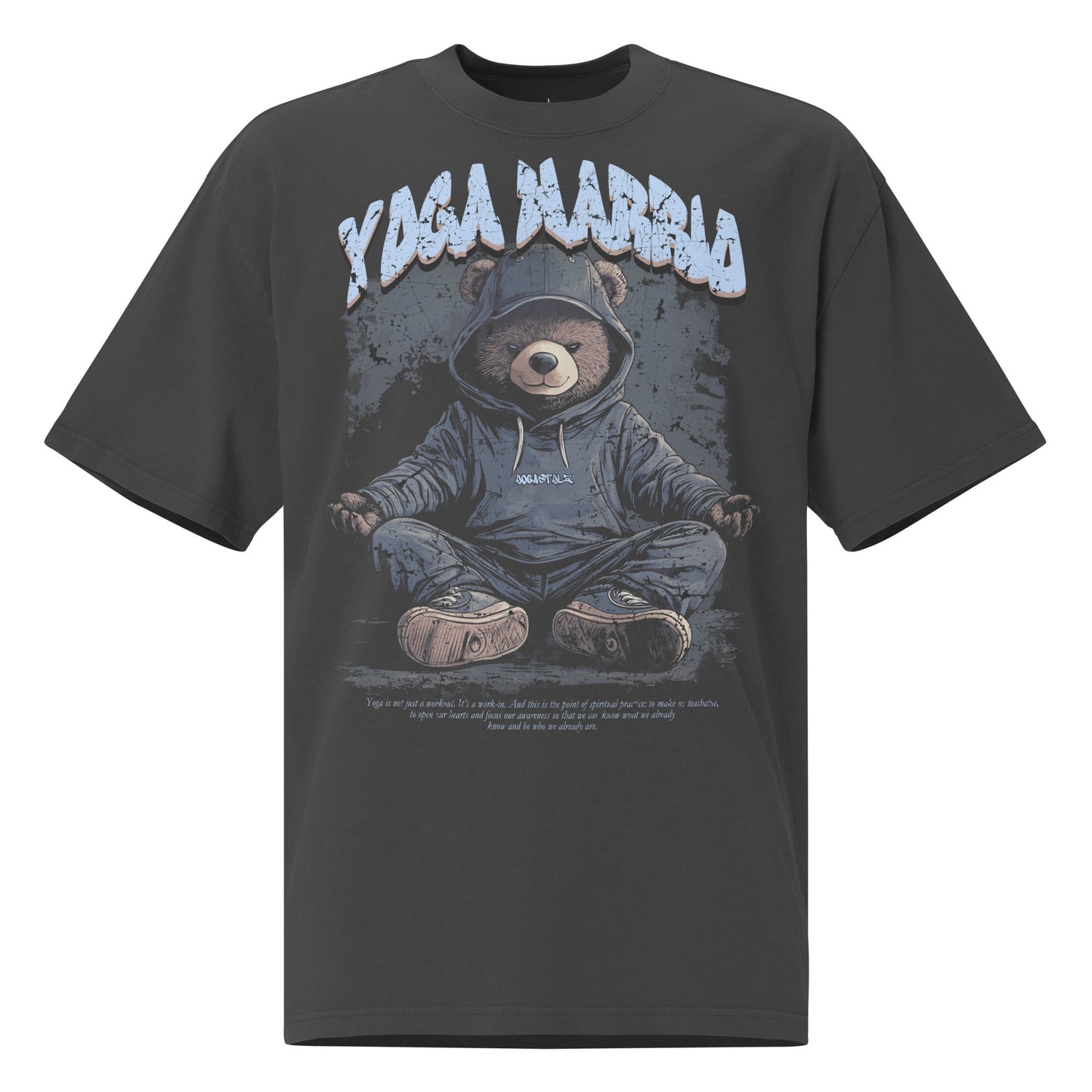 Yoga Warrio – Oversized T-Shirt im verwaschenen Look - YogaStylz