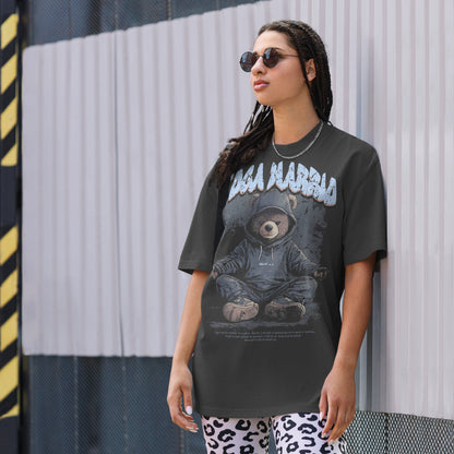 Yoga Warrio – Oversized T-Shirt im verwaschenen Look - YogaStylz
