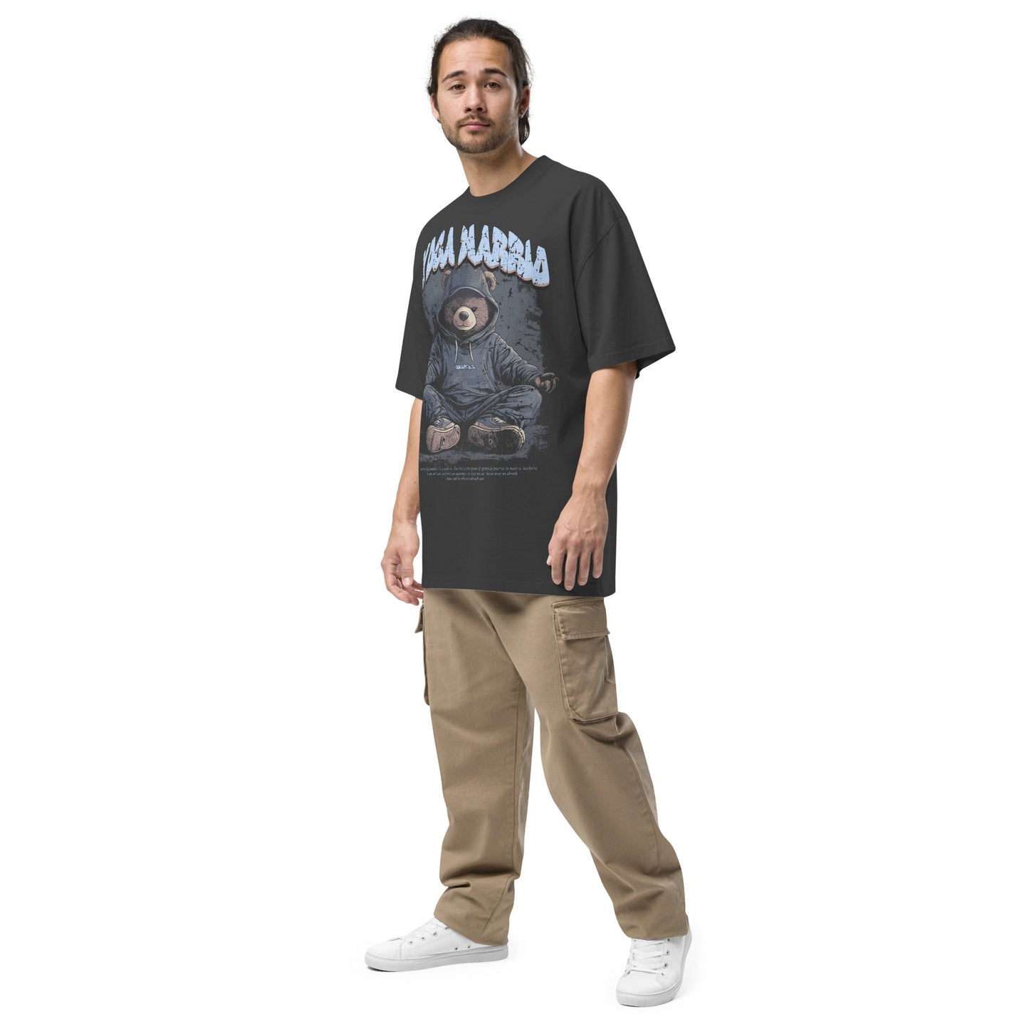 Yoga Warrio – Oversized T-Shirt im verwaschenen Look - YogaStylz