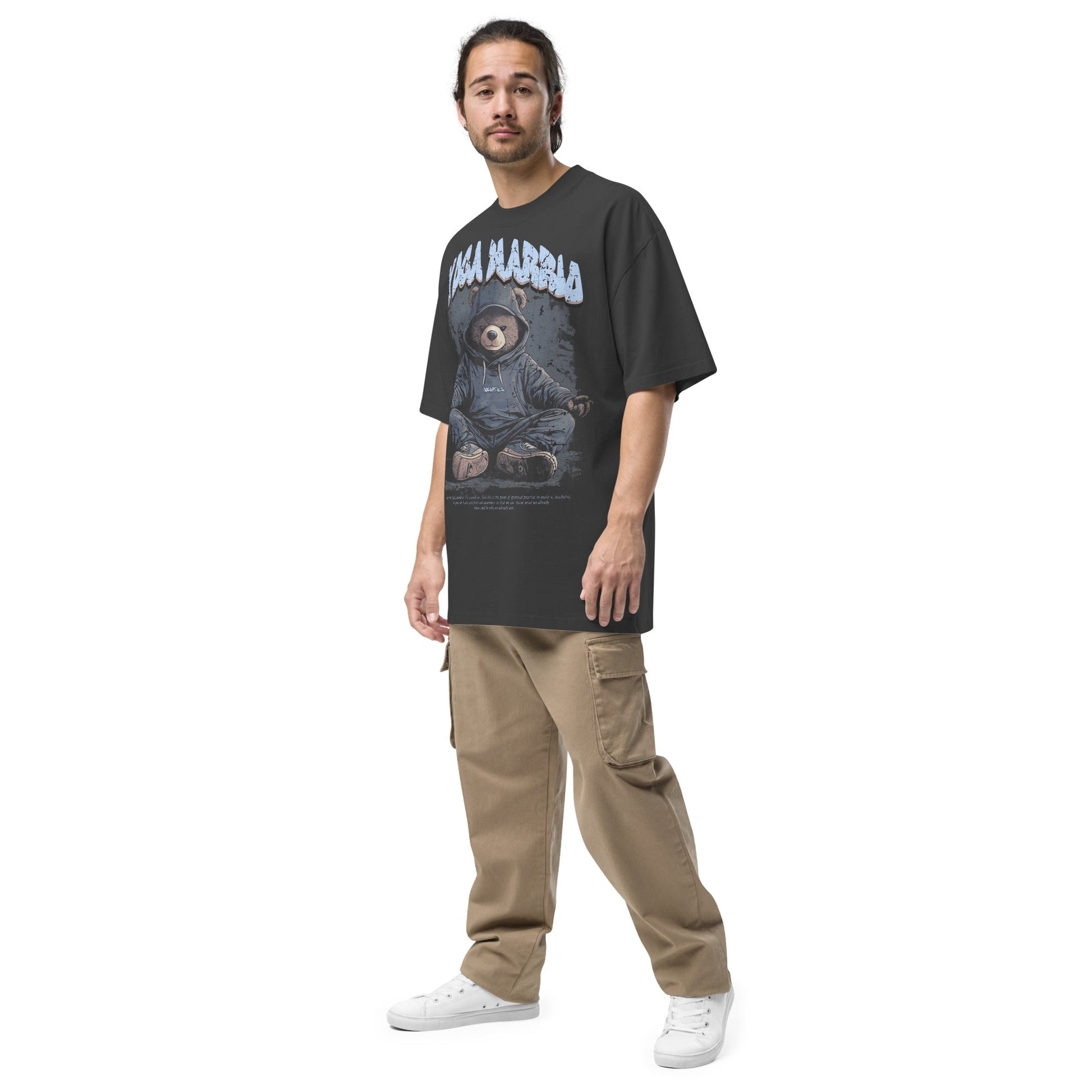 Yoga Warrio – Oversized T-Shirt im verwaschenen Look - YogaStylz